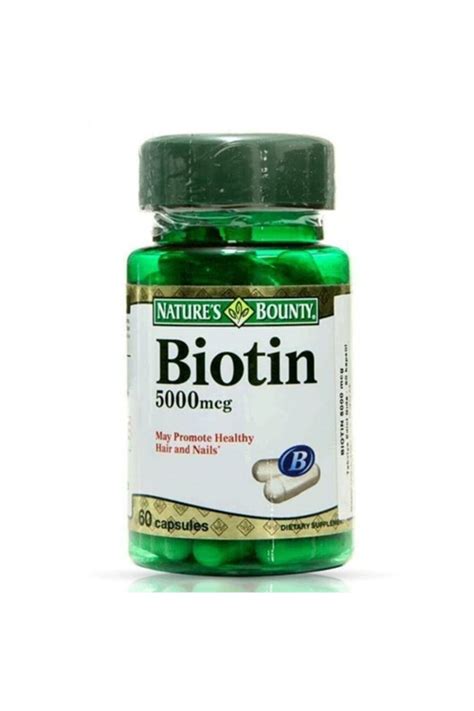 natures bounty biotin 5000 mcg 60 kapsül